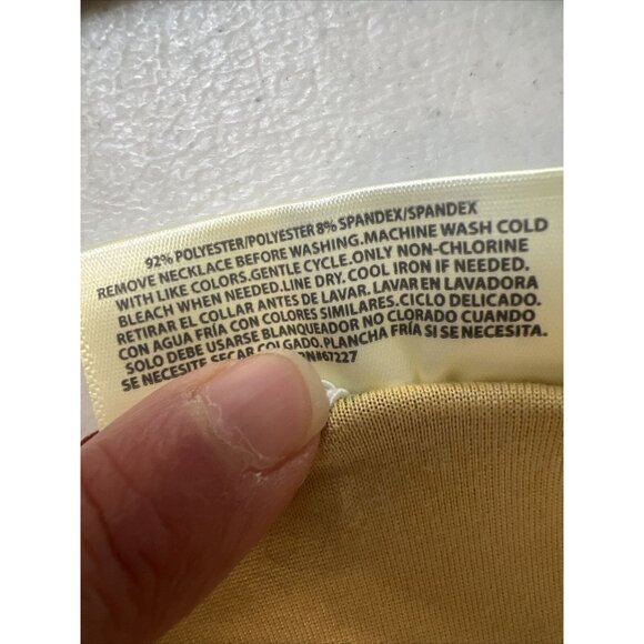 Bobbie Brooks Womens XL Floral Tunic Top Yellow & Burgundy - Picture 4 of 7